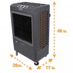 Hessaire 5,300 CFM 3-Speed Portable Evaporative Cooler (Swamp Cooler) for 1,600 sq. ft.