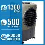 Hessaire 1,300 CFM 2-Speed Portable Evaporative Cooler (Swamp Cooler) for 500 sq. ft. in Green