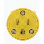 Leviton 15 Amp 125-Volt 3-Wire Plug, Yellow