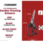 Husky 8 in. Multipurpose Garden Pruning Scissors