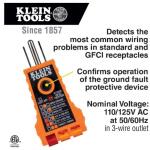 Klein ToolsDigital Non-Contact Voltage and GFCI Receptacle Test Kit