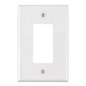 Leviton White 1-Gang Decorator/Rocker Wall Plate (1-Pack)