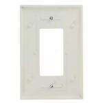 Leviton White 1-Gang Decorator/Rocker Wall Plate (1-Pack)