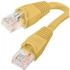 Commercial Electric 15 ft. CAT5e UTP Ethernet Cable, Yellow (575698-15)