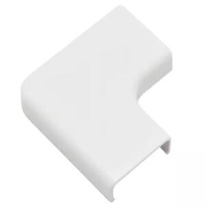 Legrand Wiremold CordMate II Cord Cover Flat Elbow, Cord Hider for Home or Office, Holds 3 Cables, White