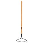 Anvil 47 in. L Wood Handle 14-Tines Garden Bow Rake