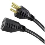 HDX 8 ft. 16/3 Light Duty Indoor/Outdoor Extension Cord, Black