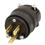 Leviton 15 Amp 125-Volt Rubber Grounding Plug