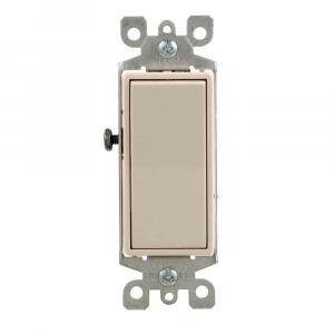 Leviton Decora 15 Amp 3-Way Switch, Light Almond