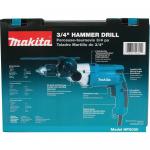 Makita 6.6 Amp 1/2 in. Corded Variable Speed Hammer Drill with Torque Limiter Side Handle Depth Gauge Chuck Key Hard Case