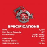 Milwaukee(Tool-Only) M18 FUEL 18V Lithium-Ion Brushless Cordless 7-1/4 in.