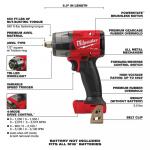 Milwaukee(Tool-Only) M18 FUEL Gen-2 18V Lithium-Ion Brushless Cordless Mid Torque 1/2 in. (2962-20)