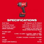 MilwaukeeM18 FUEL 18V Lithium-Ion Brushless Cordless 1/2 in. (2967-21B)