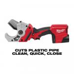 MILWAUKEE M12 12V Lithium-Ion Cordless PVC Pipe Shear (Tool-Only)