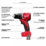 Milwaukee M18 18-Volt Lithium-Ion Brushless Cordless Combo Kit (4-Tool) with 2-Batteries, 1-Charger and Tool Bag