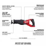 Milwaukee(Tool-Only) M18 FUEL 18V Lithium-Ion Brushless Cordless Super SAWZALL Orbital Reciprocating Saw (2722-20)