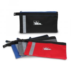 IDEALFlat Pouch 12.5 in. x 7 in. x 0.5 in., Zipper Bag, (4-Pack) Colors