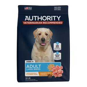 Authority® Everyday Health Large Breed Adult Dry Dog Food - Chicken & Rice 34lb