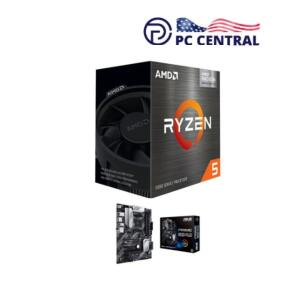 AMD Ryzen 5 5500GT 6-Core Processor and ASUS PRIME B550 Plus Motherboard Kit 