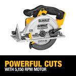 DEWALT (Tool Only) 20V MAX Cordless 6.5-in Sidewinder Style Circular Saw