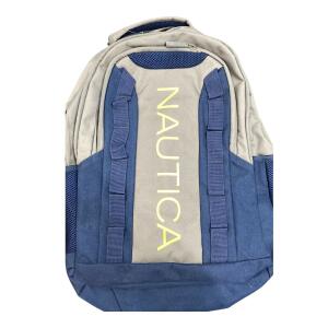 Nautica Backpack, Grey/Navy