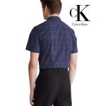 Calvin Klein Men Short Sleeve Button-Front Shirt Dark Sapphire Size XS