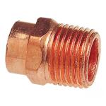 Everbilt 604 3/4 in. x 3/4 in. Wrot Copper Cup X MIP Adapter Pro Pack (25-Pack)