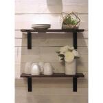 Crates & Pallet8 in. Black Steel Shelf Bracket for Wood Shelving (69103)