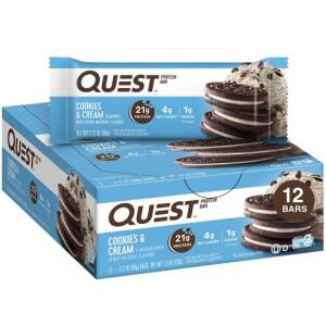 Quest Nutrition 21g Protein Bar - Cookies & Cream 12count