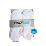 Finish Line Premium No Show Women's Socks, 6 Pack in Size 5-10, Comfort Cushion