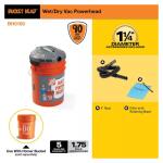 Bucket Head 5 Gallon 1.75 Peak HP Wet/Dry Shop Vacuum Powerhead with Filter Bag and Hose (compatible with 5 Gal. Homer Bucket)