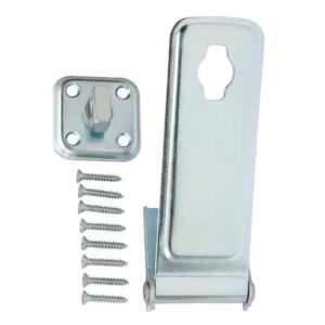 Everbilt 6 in. Latch Post Safety Hasp Zinc-Plated