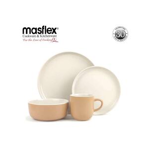 Masflex 8-piece Glossy Two-Toned Dinner Set