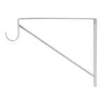 EverbiltWhite Heavy-Duty Shelf Bracket and Rod Support (14317)