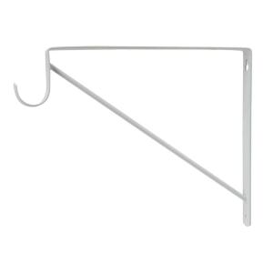 EverbiltWhite Heavy-Duty Shelf Bracket and Rod Support (14317)