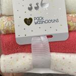 Duck Duck Goose 12 Pack Washcloths in Multi Size 9"x9"