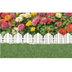 Vigoro 22 in. x 10 in. Plastic Adirondack Decorative Border Lawn Edging