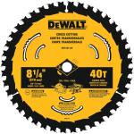 DEWALT 40-Tooth 8-1/4-Inch Carbide-Tipped Circular Saw Blade