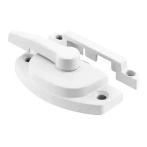 Prime-Line Diecast Construction White Sash Lock Used on Vertical and Horizontal Sliding Windows