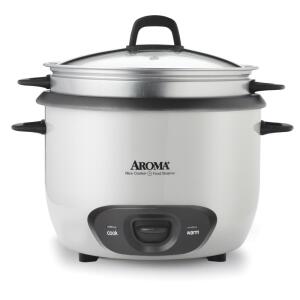 Aroma White Rice Cooker 6 Cups