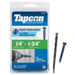 Tapcon 1/4 in. x 1-3/4 in. Hex-Washer-Head Concrete Anchors (75-Pack)