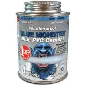 Blue Monster - 8 oz. 1 Step PVC Cement