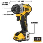 DEWALT XTREME 1/4-in Cordless Screwdriver 12-volt Max Brushless with Charger and 2-Batteries - DCF601F2