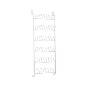 ClosetMaid 58 Inch 6 Tier 18 Pair Hang on Door White Metal Shoe Organizer