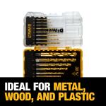 DEWALT 14-Piece Impact Ready Titanium Nitride Coated Speed Tip Drill Bit Set