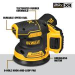 DEWALT20V MAX XR 5-inch Cordless Brushless Random Orbital Sander w/ (1) 20V Battery 2.0Ah and Charger