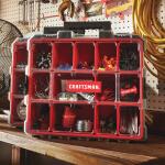 CRAFTSMAN Pro 12 Compartment 17.6 Inch Large Plastic Small Parts Organizer