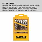 DEWALT 29-Piece Black & Gold Metal Drill Bits Set