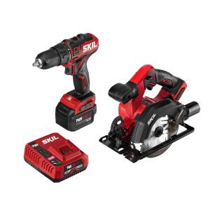 SKIL 2-Tool Brushless Power Tool Combo Kit 12-volt (Includes 1 Battery and Charger)