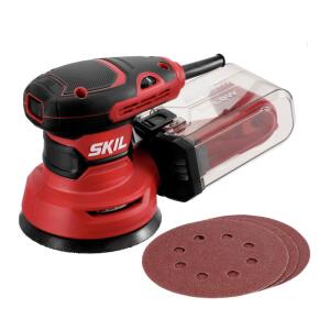 SKIL Corded Random Orbital Sander, 2.8-Amp, 120 Volts, with Dust Management (Variable Speed)